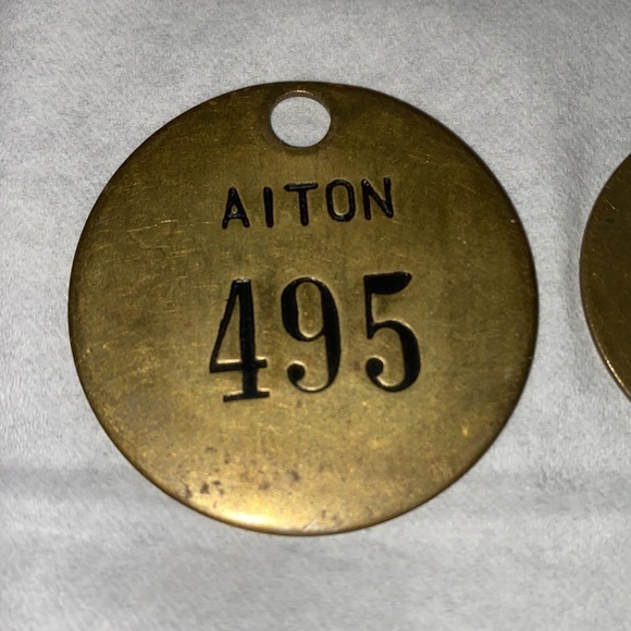 Antique Cape Breton Coal Mine Miners Tags 2 units is this offer - Picture 4 of 6